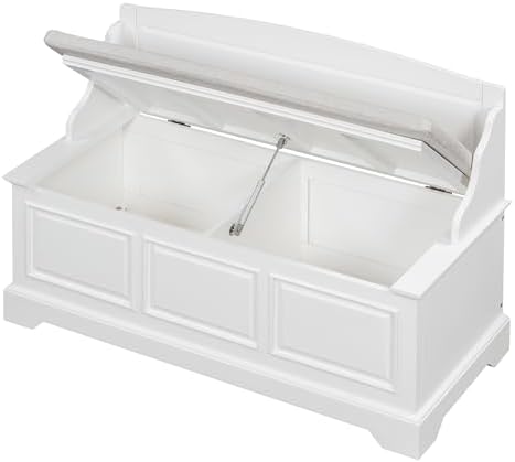 lumisol shoe storage bench with seating, 41.7” farmhouse, view 9