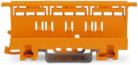 221-500 | WAGO Mounting Carrier | for 221 Series (24 – 12 AWG) | DIN-35 Rail/Panel Mount | Orange | [Box of 10 Pieces]