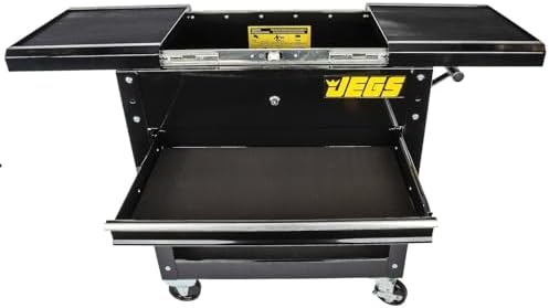 2-drawer heavy-duty tool box cart (220 lb. capacity) showing dimensions