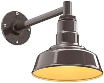 Steel Lighting Co. Hawthorne Barn Light | Outdoor Wall Mounted | 8 inch Dome | by SteelLightingCo