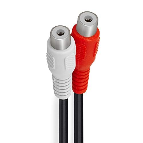 Cmple - One RCA Mono Male to Two Stereo Female Y-Cable, Plug to 2 x Jack - Image 3