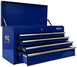 workington portable metal tool chest with 6 drawers showing dimensions