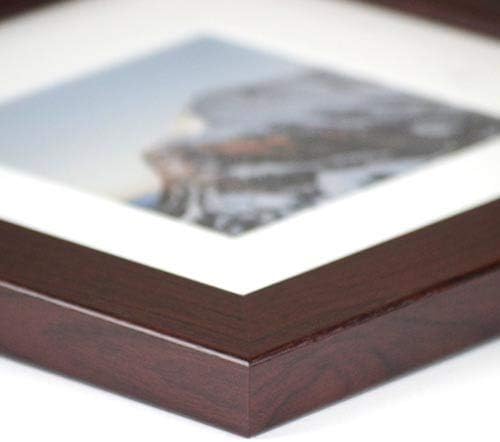 Frame It Easy 33 x 41 Merlot Wood Frame - Image 3
