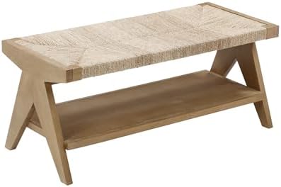 nathan james beacon bohemian bench seat with shoe on a desk or shelf