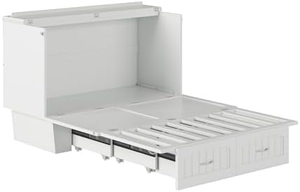 afi, nantucket murphy bed chest full with 6", view 17