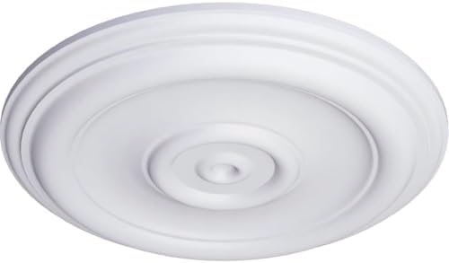 Ekena Millwork CM12TR Traditional Ceiling Medallion (Fits Canopies up to 2 3/4")12"OD x 1"P Primed 1 each