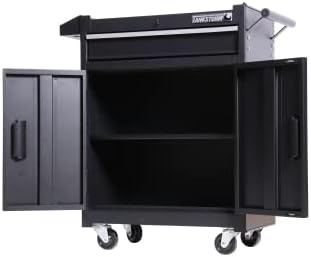 1 drawer tool chest heavy duty cart steel, side view