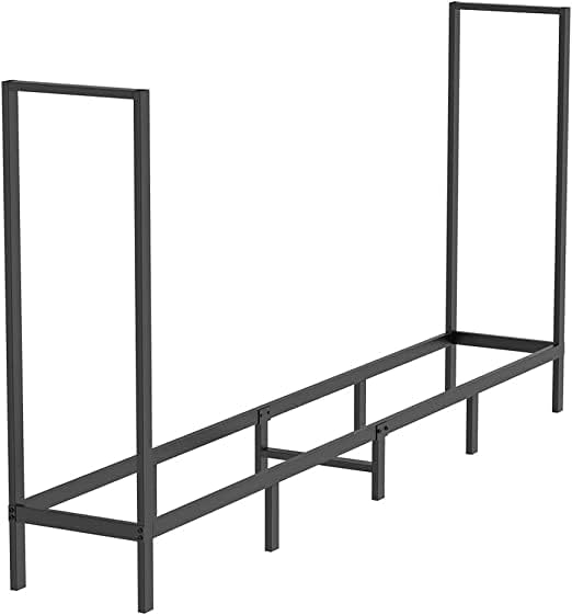 8 feet firewood rack outdoor, heavy duty log, main product view