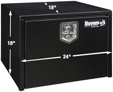 buyers products 1702300 black steel underbody truck tool, front angle view