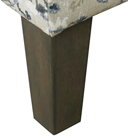 homepop 36" decorative storage bench - antiqued blue, view 9
