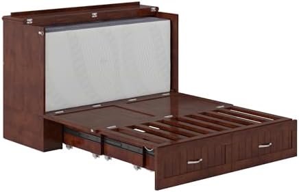 afi, southampton murphy bed chest full with 6", view 14