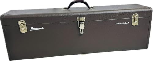 homak 32-inch industrial steel toolbox, brown wrinkle powder, view 11