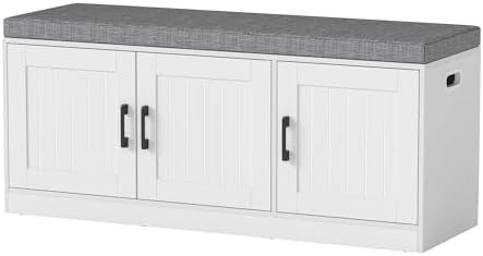 turosur shoe storage bench for entryway with padded, main product view