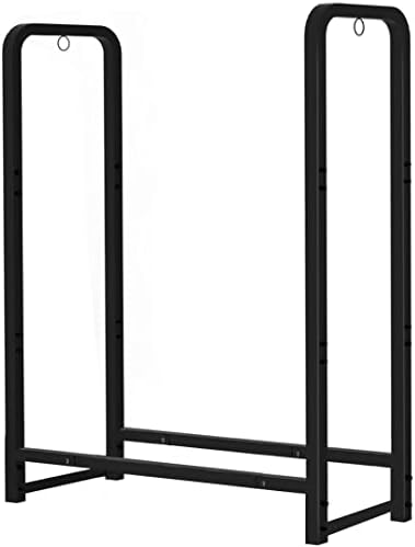 firewood rack stand 2ft heavy duty logs holder shown in use