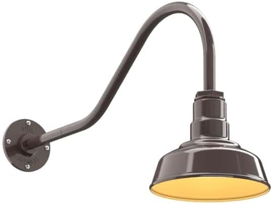 Steel Lighting Co. Hawthorne Barn Light | Outdoor Wall Mounted | 8 inch Dome | by SteelLightingCo