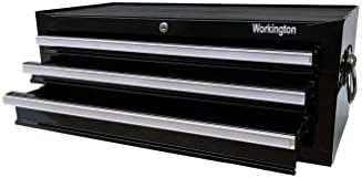 workington industrial 3 drawers portable metal intermediate box, close-up detail