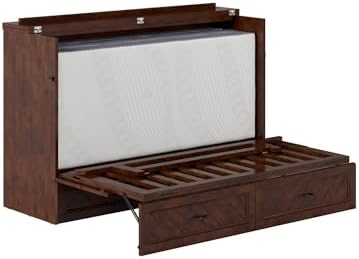 afi, alpine queen wood murphy bed chest with, view 12