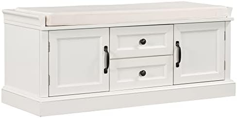 lumisol storage ottoman, solid wood storage bench with, package contents