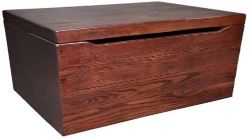 amish made wooden storage chest trunk box with on a desk or shelf