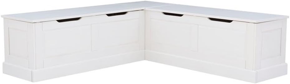 riverbay furniture backless wood corner kitchen breakfast nook, main product view