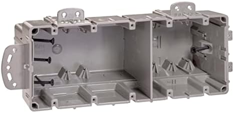 Southwire MSBMMT5G 5 Gang Multi Mount Device Box with Depth Adjustable; Heavy Duty 42lb ; Gray