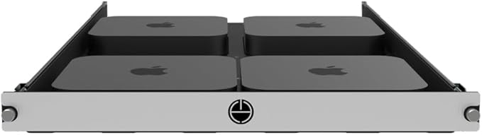 Mac mini Sliding Rack Shelf. Mounts 4 Mac Minis in A 19In Standard Rack. - Image 7