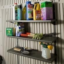 lifetime 0130 30"x10" shelf kit 3-pack for lifetime shown in use