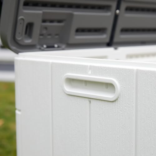 mrosaa 110 gallon deck box waterproof,double-wall resin outdoor, package contents