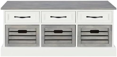 bowery hill 6 drawer entryway storage cubby bench, main product view