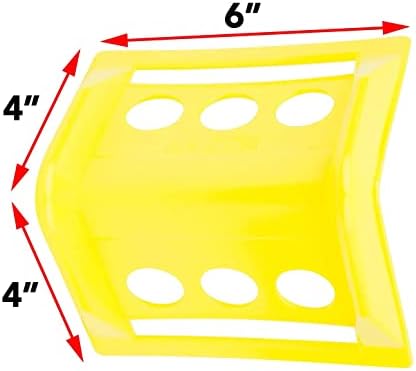 Mytee Products Flatbed Edge Protectors Kit - 20 Pack Yellow Plastic Corner Protectors (4" x 6") & 20 Pack Blue Plastic Corner Protectors (4" x 10") with Carrying Bag