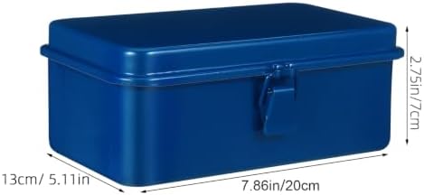 doitool metal tool boxes, 2 pcs portable mini, side view