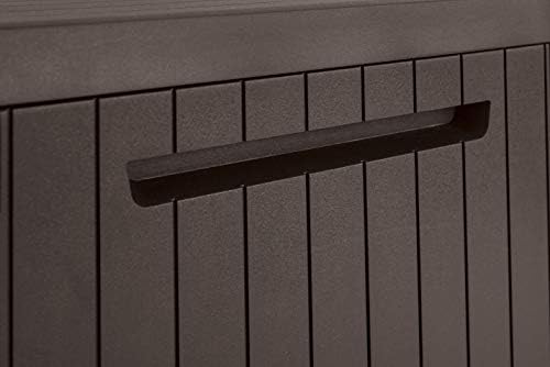 keter city outdoor plastic storage box garden furniture, package contents