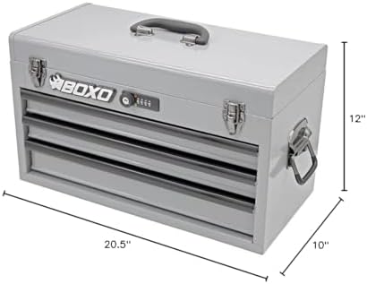 boxo usa 3-drawer hand carry toolbox – heavy, view 10