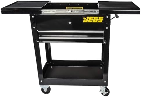 2-drawer heavy-duty tool box cart (220 lb. capacity), close-up detail