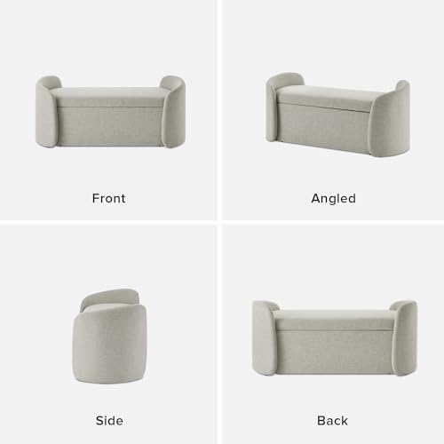 mopio sophie 51" ottoman storage bench, entryway and, view 9