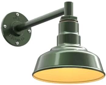 Steel Lighting Co. Hawthorne Barn Light | Outdoor Wall Mounted | 8 inch Dome | by SteelLightingCo