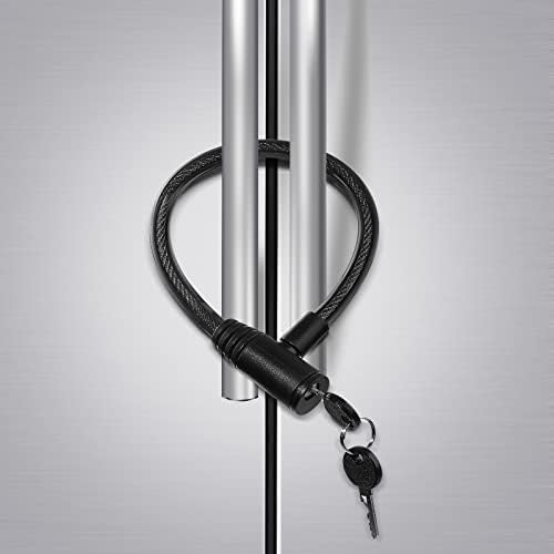 Rofio Fridge Lock, Childproof Refrigerator Lock with Keys for French Door Fridge and Cabinet | Key-operated cable lock includes 2 keys; no drilling, screws or adhesive; for French door fridges, freezers and cabinets