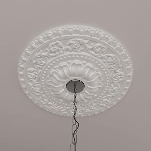 23 1/2"OD x 3 1/2"ID x 2 1/8"P Vaduz Ceiling Medallion (Fits Canopies up to 3 1/2")