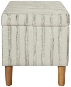 homepop malmo 36" storage bench - gray & on a desk or shelf