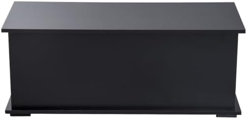 homcom 39.4" modern storage chest, lift top storage on a desk or shelf
