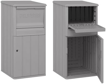 suncast 33.5-gallon capacity package delivery box, parcel drop, main product view