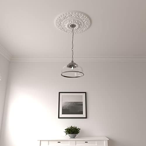23 1/2"OD x 3 1/2"ID x 2 1/8"P Vaduz Ceiling Medallion (Fits Canopies up to 3 1/2")