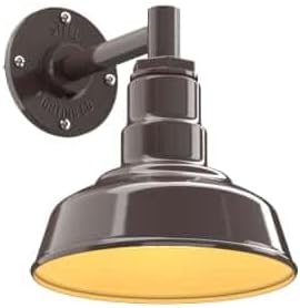 Steel Lighting Co. Hawthorne Barn Light | Outdoor Wall Mounted | 8 inch Dome | by SteelLightingCo