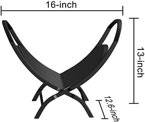 fire beauty folding firewood rack indoor outdoor log showing dimensions