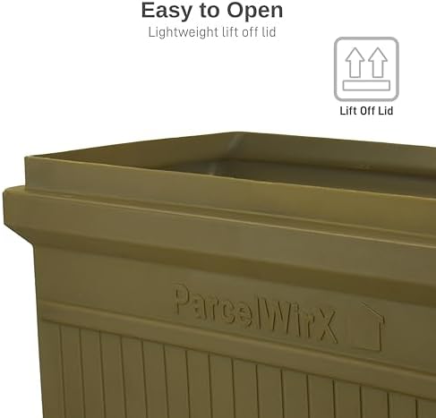 rts home accents parcelwirx premium horizontal storage cabinet/package showing dimensions