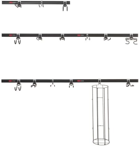 Rubbermaid 20-Piece FastTrack Garage Wall-Mounted Storage Kit 5 Rails and 15 - Image 11