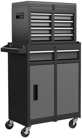 ironmax 2-in-1 detachable rolling metal tool chest, 5, view 9