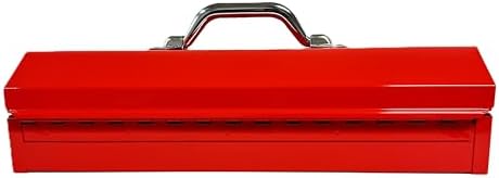 homak tool box, 16" portable steel small tool, side view