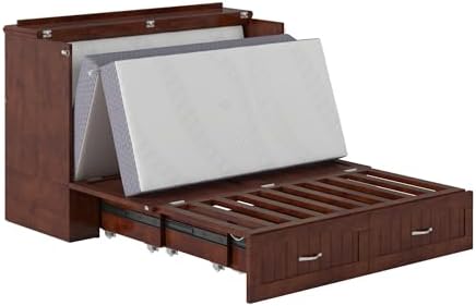 afi, southampton murphy bed chest full with 6", view 15