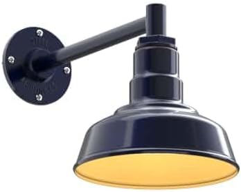 Steel Lighting Co. Hawthorne Barn Light | Outdoor Wall Mounted | 8 inch Dome | by SteelLightingCo